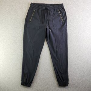 Athleta Pants Womens 6 Black Farallon Jogger Terry Sweatpants Travel Lounge
